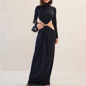 CULT GAIA GENEVIEVE BLACK GOWN